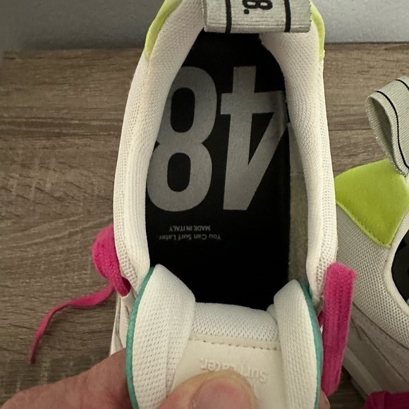 New P448 Lemon & Lime Luke Dogma Trainer Sneakers, Size 40 (9.5/10) (v) - Picture 8 of 11